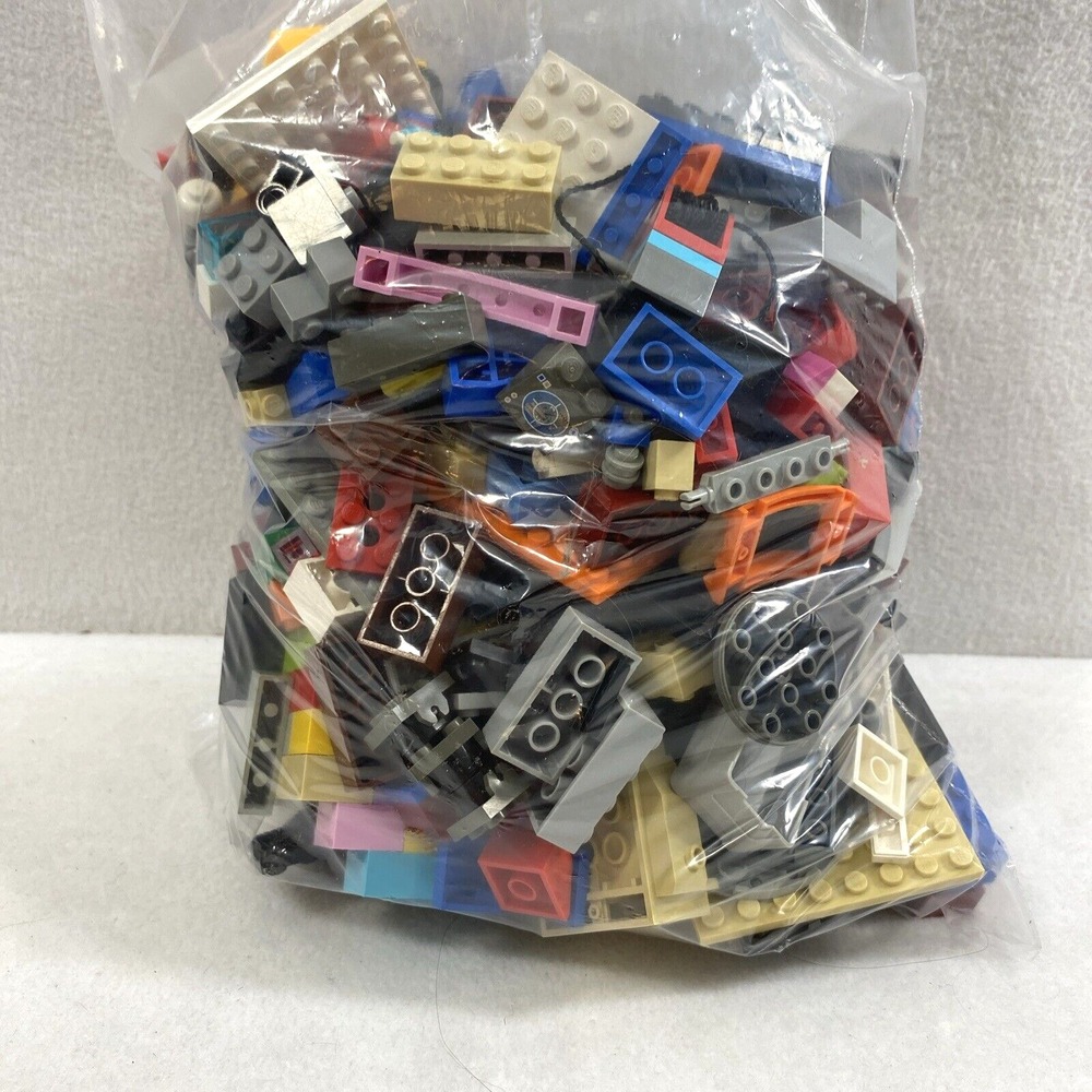2 lb Lego Pieces Mixed Random Blocks & Assorted Pieces 2 Lego Figures #7